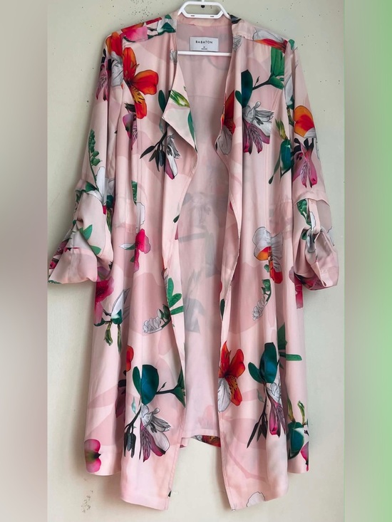 Babaton Tops - Babaton Blush Floral Open-Front Kimono